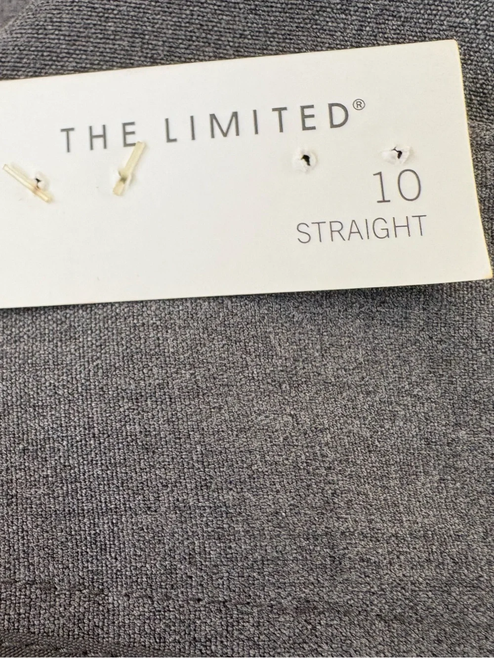 NWT The Limited Lexie Gray Classic Dress Pants Straight Classic Relaxed Fit 10